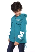Toontoy Erkek Çocuk Kapüşonlu Baskılı Hırka - 3