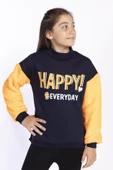 Toontoy Kız Çocuk Peluş Detaylı Baskılı Sweatshirt - 9
