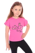 Toontoy Kız Bebek Tavşan Baskılı Nakışlı Tişört - 1