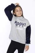Toontoy Kız Çocuk Peluş Detaylı Baskılı Sweatshirt - 10