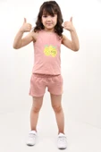 Toontoy Kız Bebek Baskılı Şortlu Takım - 3