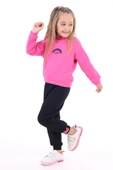 Toontoy Kız Çocuk Baskılı Eşofman Takım - 4
