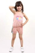 Toontoy Kız Bebek Baskılı Şortlu Takım - 3