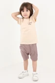 Toontoy Erkek Bebek Baskılı Şortlu Takım - 6