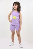 Toontoy Kız Bebek Baskılı Şortlu Takım - 1