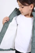 Toontoy Kız Çocuk Su İtici Kapüşonlu Fermuarlı Cepli Mont - İçi Suni Kürklü - 3