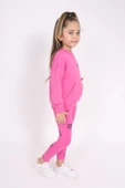 Toontoy Kız Çocuk Kanguru Cepli Nakışlı Taytlı Takım - 12
