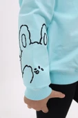 Toontoy Kız Çocuk Nakışlı Sweatshirt - 7