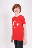Toontoy Unisex Çocuk Ay Yıldız Baskılı Tişört - 2