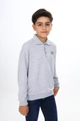 Toontoy Erkek Çocuk Polo Yaka Tnty Baskılı Sweatshirt - 8