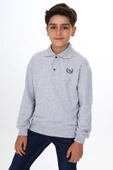 Toontoy Erkek Çocuk Polo Yaka Tnty Baskılı Sweatshirt - 1