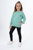 Toontoy Kız Çocuk Baskılı Taytlı Takım - 1