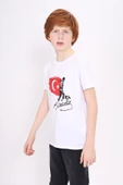 Toontoy Unisex Çocuk Atatürk Baskılı Tişört - 10