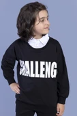 Toontoy Erkek Çocuk Baskılı Gömlek Yaka Sweatshirt - 6