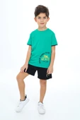 Toontoy Erkek Çocuk Goog Vıbes Clup Baskılı Şortlu Takım - 1