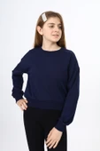 Toontoy Kız Çocuk Düşük Omuz Gazeli  Okul Sweatshirt - 6