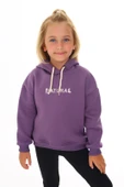 Toontoy Kız Çocuk Kapüşonlu Natural Nakışlı Sweatshirt - 5