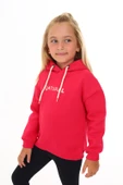 Toontoy Kız Çocuk Kapüşonlu Natural Nakışlı Sweatshirt - 10