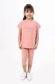 Toontoy Kız Çocuk Beautıful Baskılı Kaprili Takım - 4