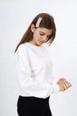 Toontoy Kız Çocuk Düşük Omuz Gazeli  Okul Sweatshirt - 12
