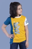 Toontoy Erkek Çocuk Garni Detaylı Baskılı Tişört - 5