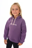 Toontoy Kız Çocuk Kapüşonlu Natural Nakışlı Sweatshirt - 6