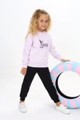 Toontoy Kız Çocuk Trend Baskılı Eşofman Takım - 12