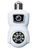 ROSE AHD-30125 İÇ MEKAN 220V İLE ÇALIŞAN ÇİFT KAMERALI 360 DERECE DÖNEBİLEN WİFİLİ GECE GÖRÜŞLÜ MİKROFONLU WİRELESS PTZ KAMERA - 1