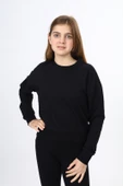 Toontoy Kız Çocuk Düşük Omuz Gazeli Okul Sweatshirt - 3