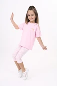 Toontoy Kız Çocuk Göğsü Cute Chamomle Baskılı Kaprili Takım - 8