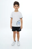 Toontoy Erkek Çocuk Goog Vıbes Clup Baskılı Şortlu Takım - 4