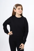 Toontoy Kız Çocuk Düşük Omuz Gazeli  Okul Sweatshirt - 1