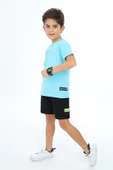 Toontoy Erkek Çocuk  Yakası Baskılı Şortlu Takım - 6