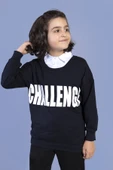 Toontoy Erkek Çocuk Baskılı Gömlek Yaka Sweatshirt - 5