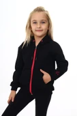 Toontoy Kız Çocuk Nakışlı Hırka - 1