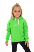 Toontoy Kız Çocuk Kapüşonlu Natural Nakışlı Sweatshirt - 2