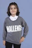 Toontoy Erkek Çocuk Baskılı Gömlek Yaka Sweatshirt - 3