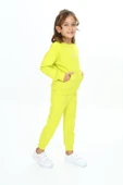 Toontoy Kız Çocuk Kanguru Cepli Tnty Nakışlı Eşofman Takım - 2