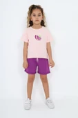 Toontoy Kız Çocuk Fresh Görsel Baskılı Şortlu Takım - 3