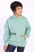 Toontoy Erkek Çocuk Kapüşonlu Kanguru Cepli Baskılı Sweatshirt - 6