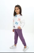 Toontoy Kız Çocuk Fiyonk Baskılı Eşofman Takım - 6