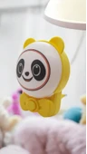 Sevimli Panda Bebek Çocuk Odası Gece Lambası, Prize Tak Çalıştır Anahtarlı, 2 Watt Beyaz Işık Ledli - 2