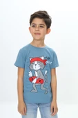 Toontoy Erkek Çocuk Kaykay Kedi Baskılı Tişört - 10