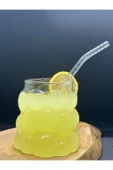 Pipetli Üzüm Bardak  Borosilikat Kokteyl ve Kahve Sunum Bardağı - 1