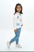 Toontoy Kız Çocuk Fiyonk Baskılı Eşofman Takım - 2
