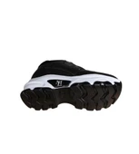 YAZKIŞ Kadın Siyah Beyaz Yanı Taşlı İçten 8Cm Topuklı Fashıon Spor Ayakkabı thumbnail 9