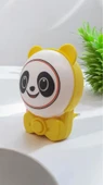 Sevimli Panda Bebek Çocuk Odası Gece Lambası, Prize Tak Çalıştır Anahtarlı, 2 Watt Beyaz Işık Ledli - 4
