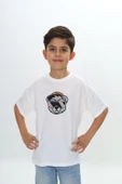 Toontoy Erkek Çocuk Şapkalı Ayı Baskılı Tişört - 1