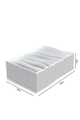 8 Bölmeli  XL Pratik Bölmeli Çekmece Düzenleyici Organizer(İç Çamaşırı Kravat Çorap Düzenleyici) - 3