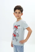 Toontoy Erkek Çocuk Kaykay Kedi Baskılı Tişört - 9